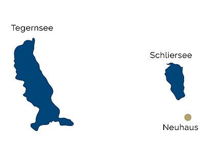 Schliersee地域の地図