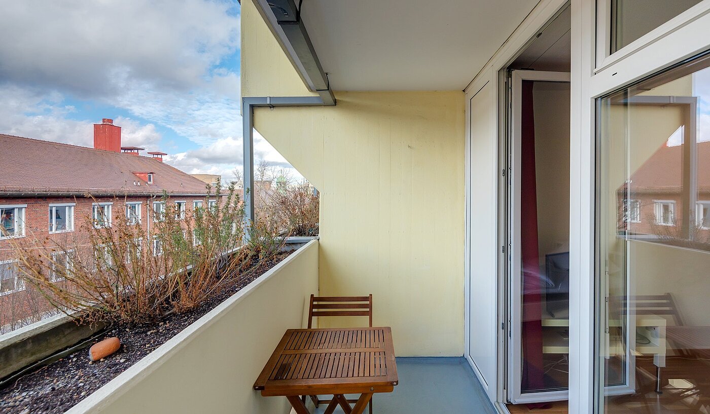 フラット 部屋数 1 部屋 | München-Isarvorstadt | 2110ML3 | Sonniger Balkon