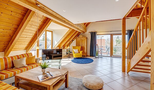 メゾネット・マンション（複数階にわたるマンション） 部屋数 3.5 部屋 | München-Trudering | 703911 | Wohnzimmer