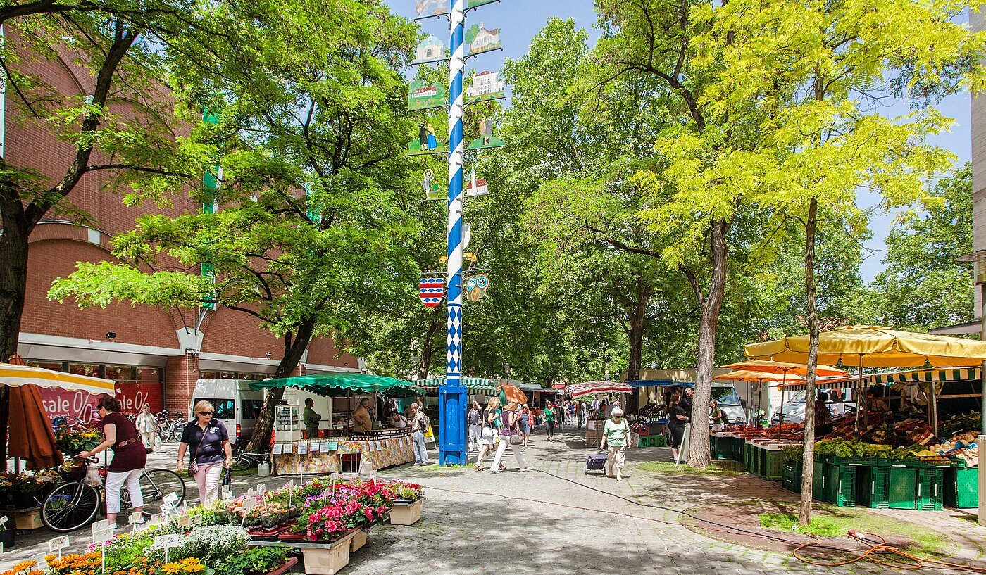 フラット 部屋数 2 部屋 | München-Neuhausen | 2003ML5 | Wochenmarkt am Rotkreuzplatz