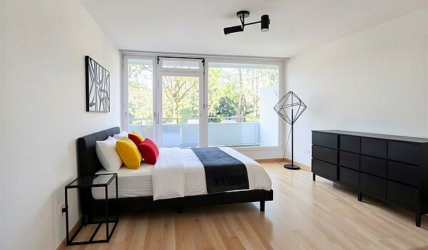 フラット 部屋数 3.5 部屋 | München-Bogenhausen | 703051 | Schlafen - (KI generiert)