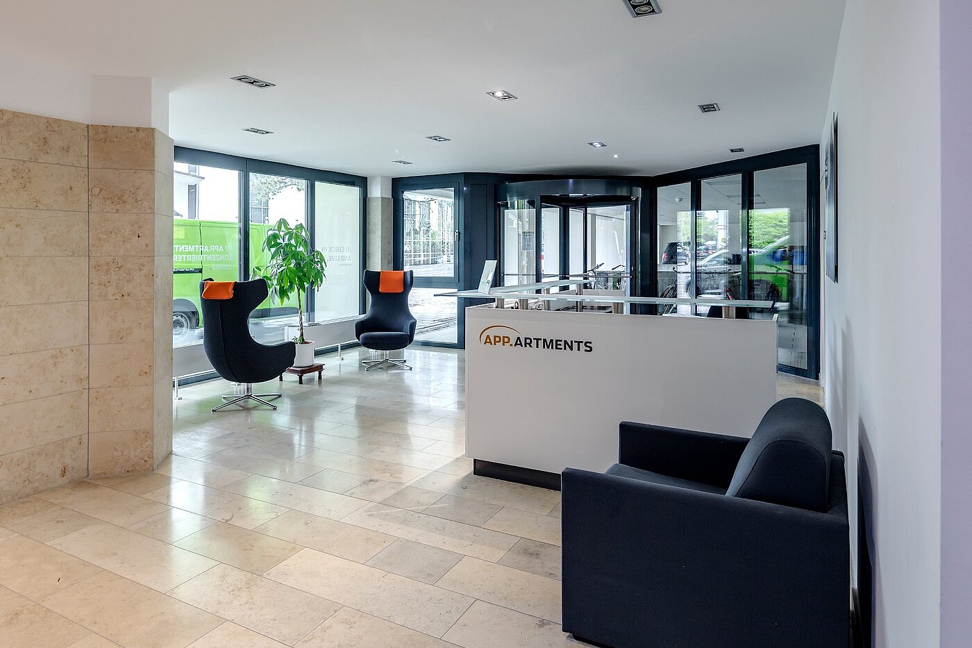 フラット 部屋数 1 部屋 | München-Bogenhausen | 1807ML5 | Empfangsbereich mit Concierge