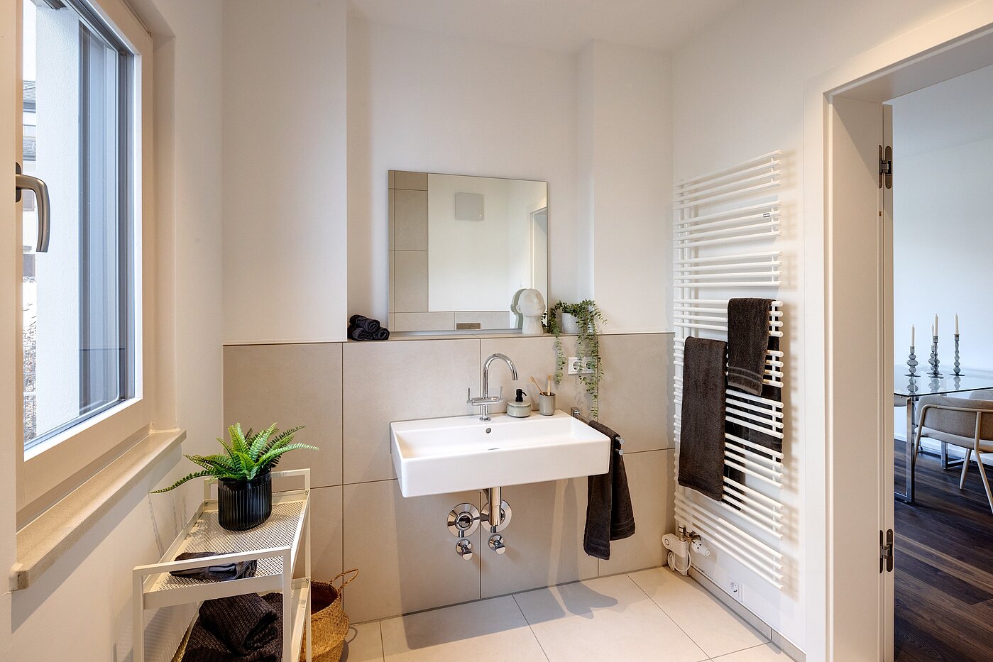 Terrassenwohnung 部屋数 2 部屋 | München-Harlaching | 70372 | Tageslichtbad