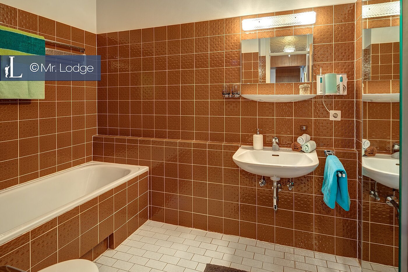 アティック・フラット（屋根裏） 部屋数 5 部屋 | Aschheim | 1710ML4 | Retro-Bad mit Badewanne