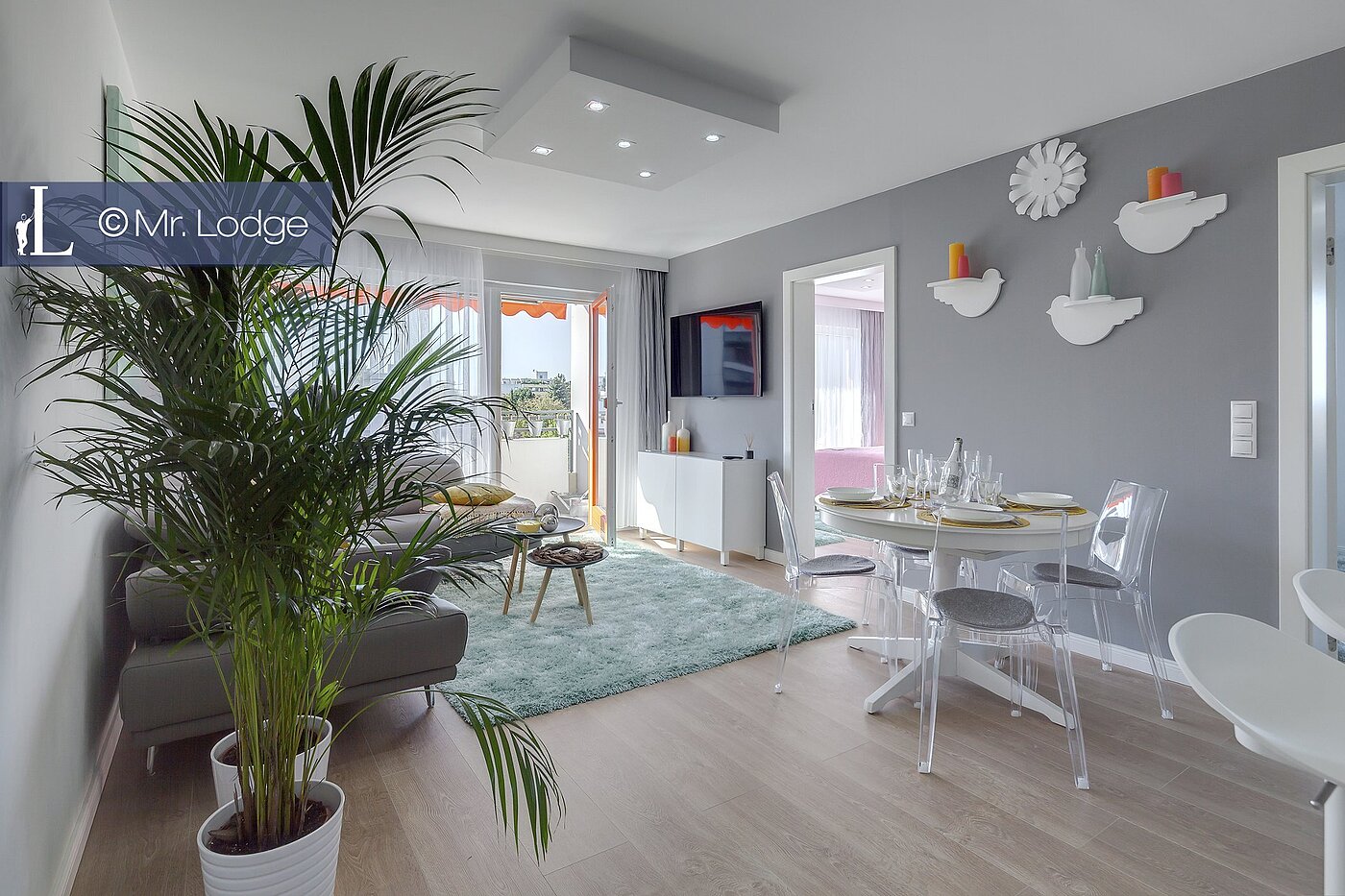フラット 部屋数 4 部屋 | 1609ML4 | Wohnzimmer mit Essplatz