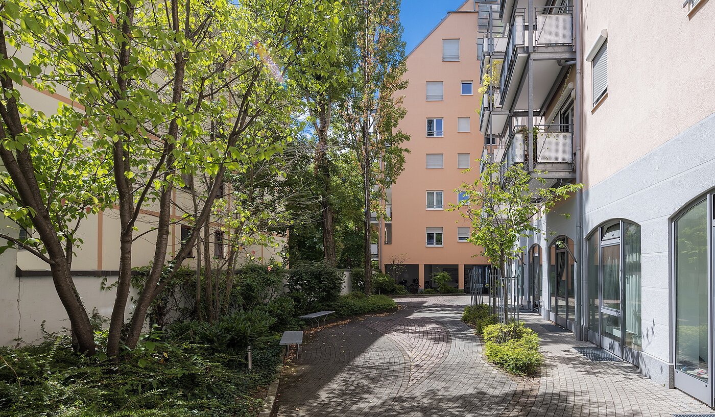 フラット 部屋数 1 部屋 | München-Maxvorstadt | 2206ML5 | Sehr ruhiger, begrünter Innenhof