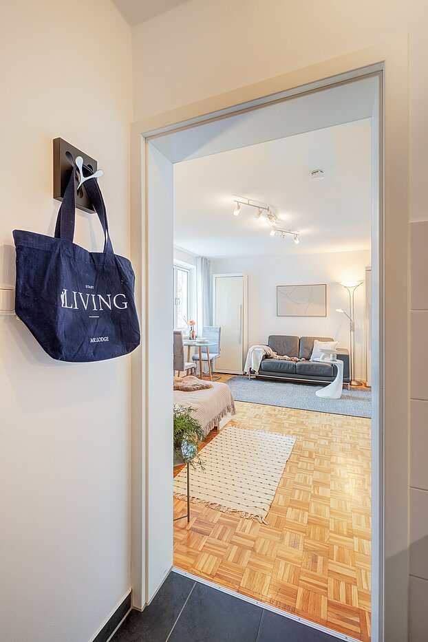 Apartment 部屋数 1 部屋 | München-Schwabing | 70200 | Blick vom Eingang kommend