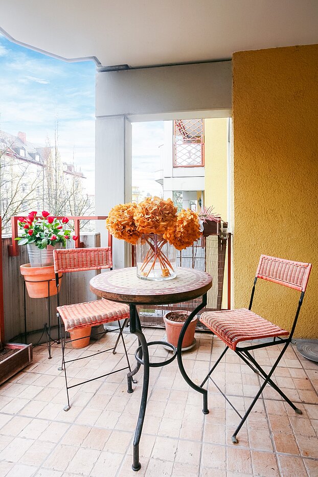 フラット 部屋数 3 部屋 | München-Au | 2003ML17 | große Loggia Richtung Südost