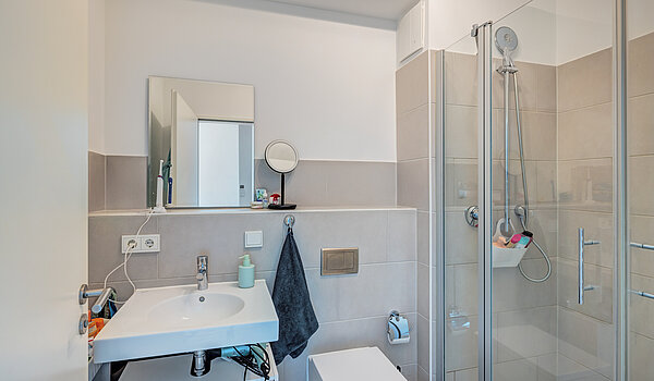 フラット 部屋数 1 部屋 | München-Ramersdorf | 70428 | Badezimmer