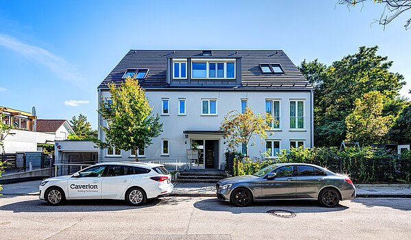 メゾネット・マンション（複数階にわたるマンション） 部屋数 4 部屋 | München-Obermenzing | 701553 | Ansicht von der Straße aus