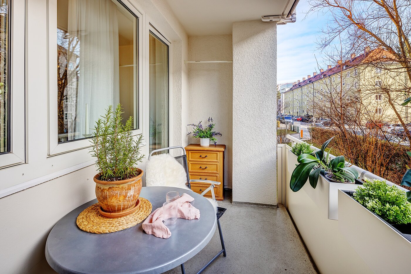 フラット 部屋数 3 部屋 | München-Bogenhausen | 2112ML3 | sonniger Balkon