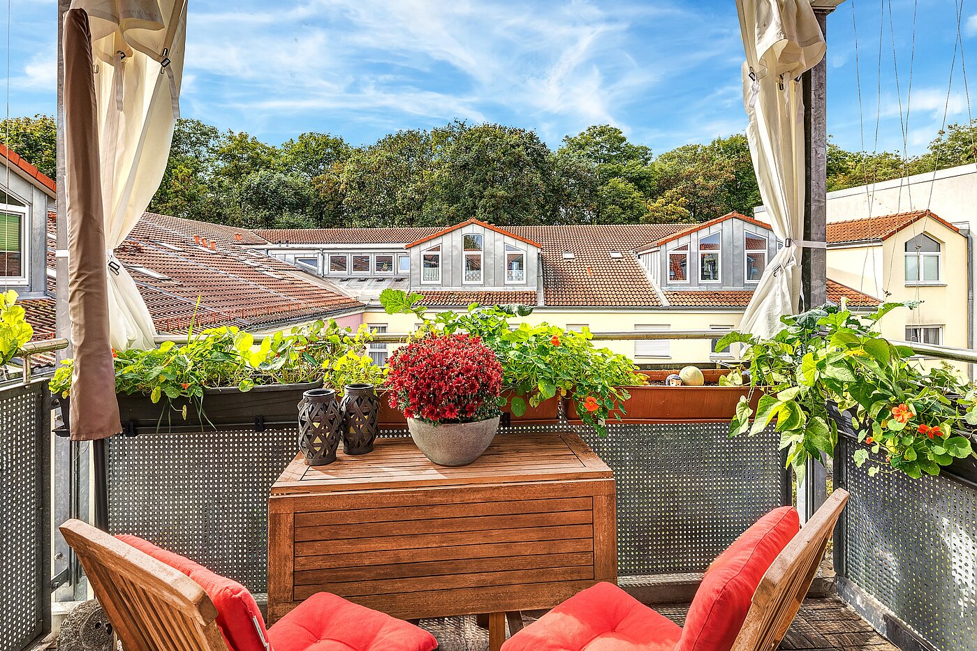 フラット 部屋数 2.5 部屋 | Eching | 70100 | Gemütlicher Balkon