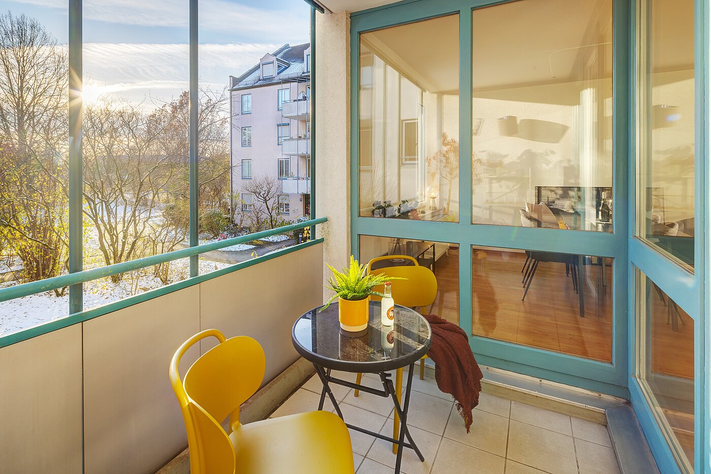 フラット 部屋数 3 部屋 | München-Bogenhausen | 70085 | Südbalkon mit Blick...