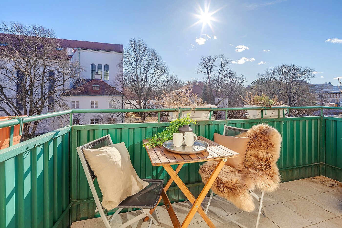 フラット 部屋数 4 部屋 | München-Berg am Laim | 2002ML3 | sonniger Balkon