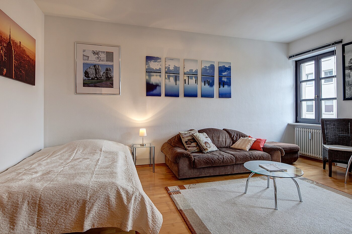 フラット 部屋数 1 部屋 | München-Schwabing | 2111ML3 | Wohn-/Schlafbereich