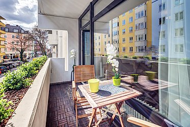 Gärtnerplatzviertel: Klenzestraßeのシックなフラット。