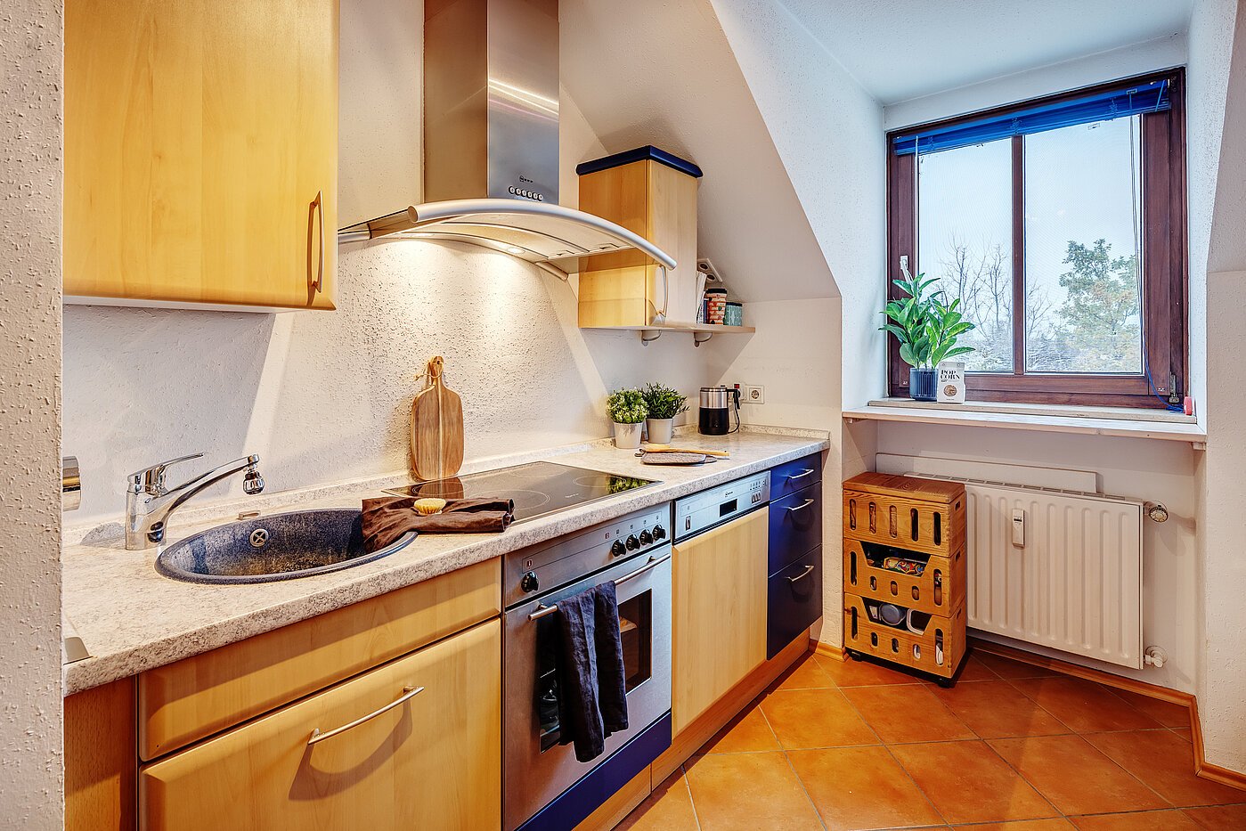 フラット 部屋数 2 部屋 | Germering | 70029 | Küche mit Fenster