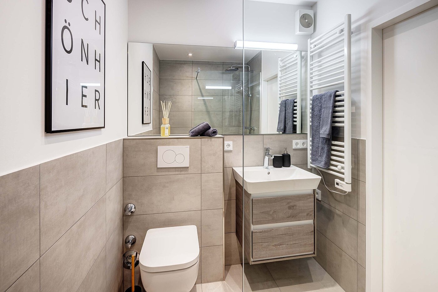 フラット 部屋数 1 部屋 | München-Bogenhausen | 70457 | Badezimmer