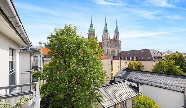 フラット 部屋数 3 部屋 | München-Ludwigsvorstadt | 70488 | ...Blick ins Grüne