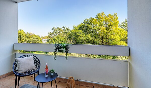 フラット 部屋数 3 部屋 | München-Bogenhausen | 70261 | ...und Balkon