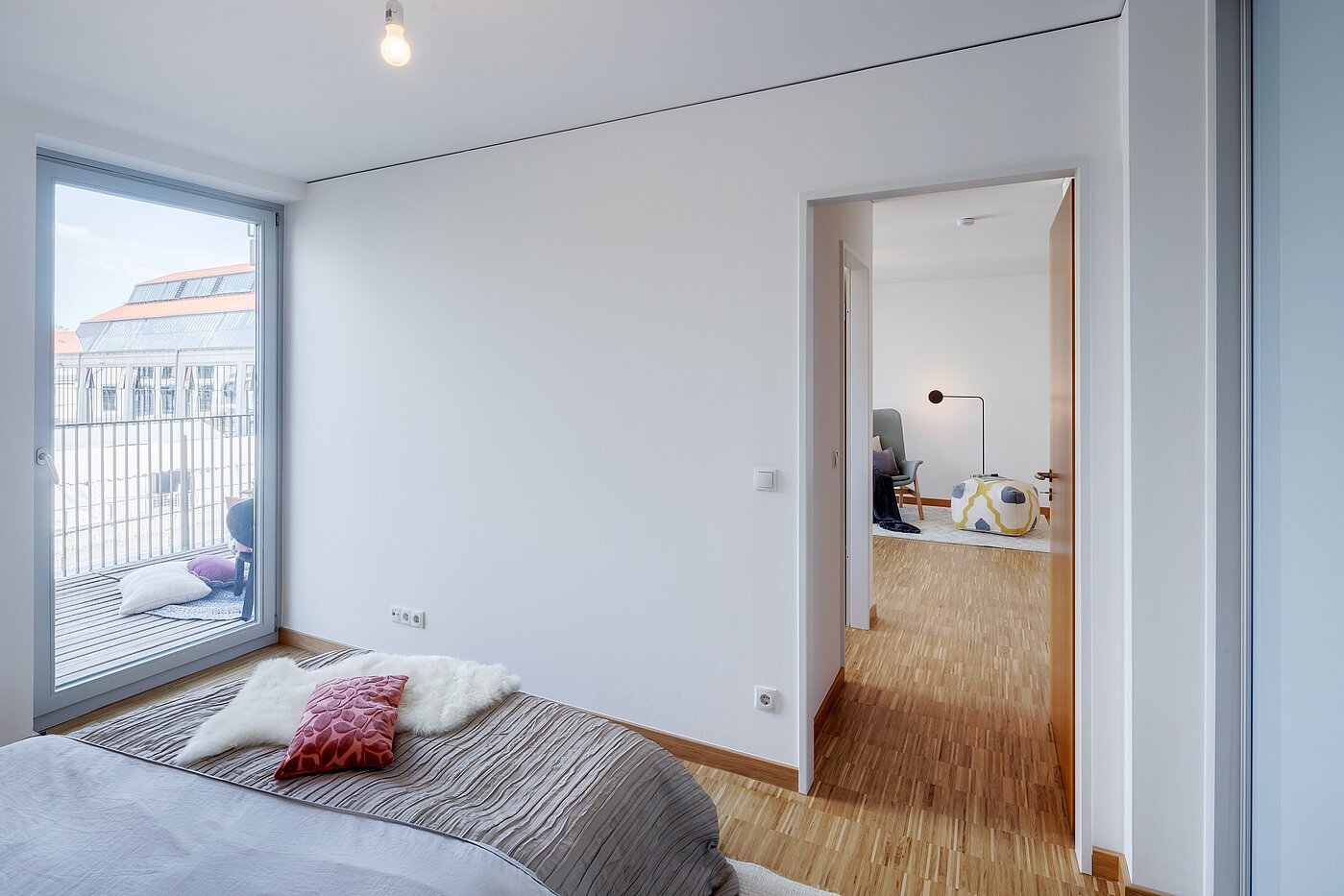 フラット 部屋数 2 部屋 | München-Schwanthalerhöhe | 2206ML11 | ...und ebenfalls Zugang zum Balkon