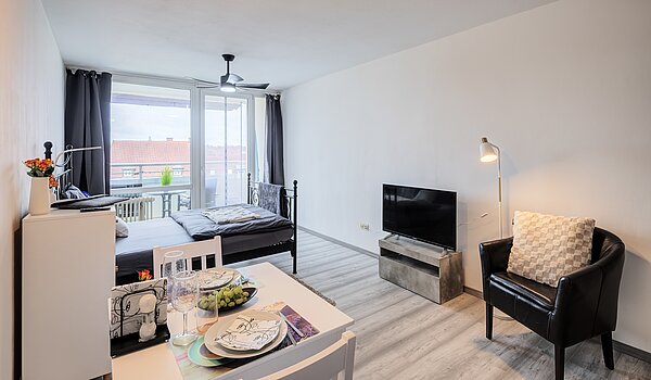 フラット 部屋数 1 部屋 | München-Haidhausen | 70482 | Wohnbereich