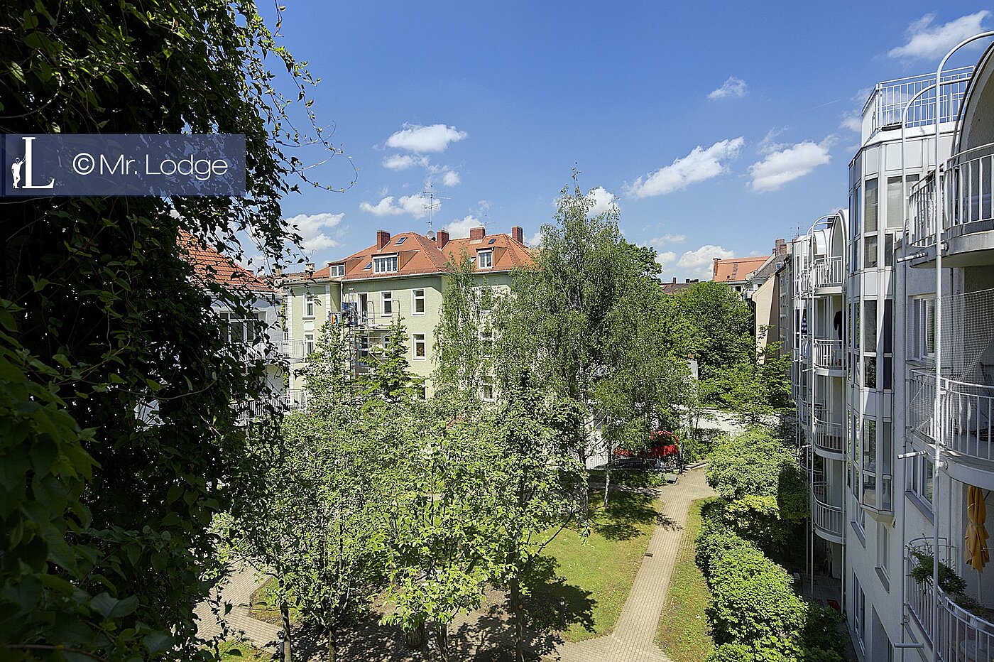 フラット 部屋数 2 部屋 | München-Lehel | 1605ML6 | Balkonausicht