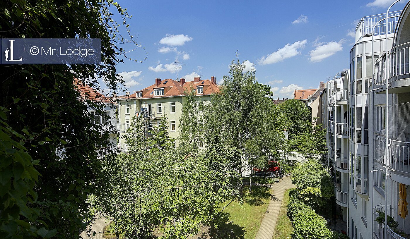 フラット 部屋数 2 部屋 | München-Lehel | 1605ML6 | Balkonausicht