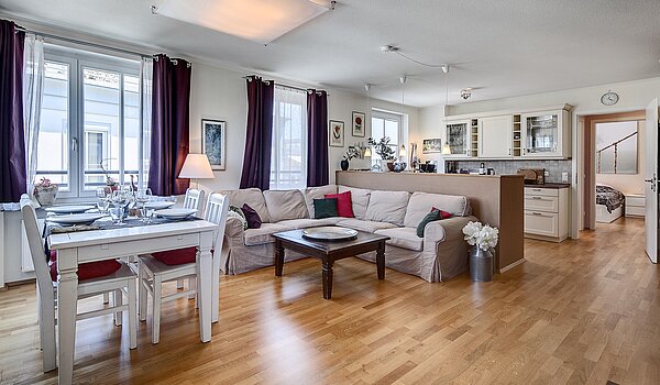 メゾネット・マンション（複数階にわたるマンション） 部屋数 4 部屋 | München-Haidhausen | 1704ML1 | großes Wohnzimmer