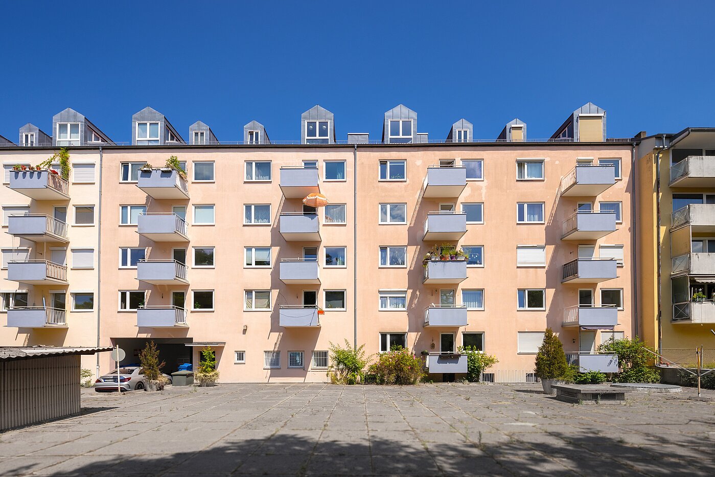 フラット 部屋数 3 部屋 | München-Obergiesing | 70028 | Hofansicht