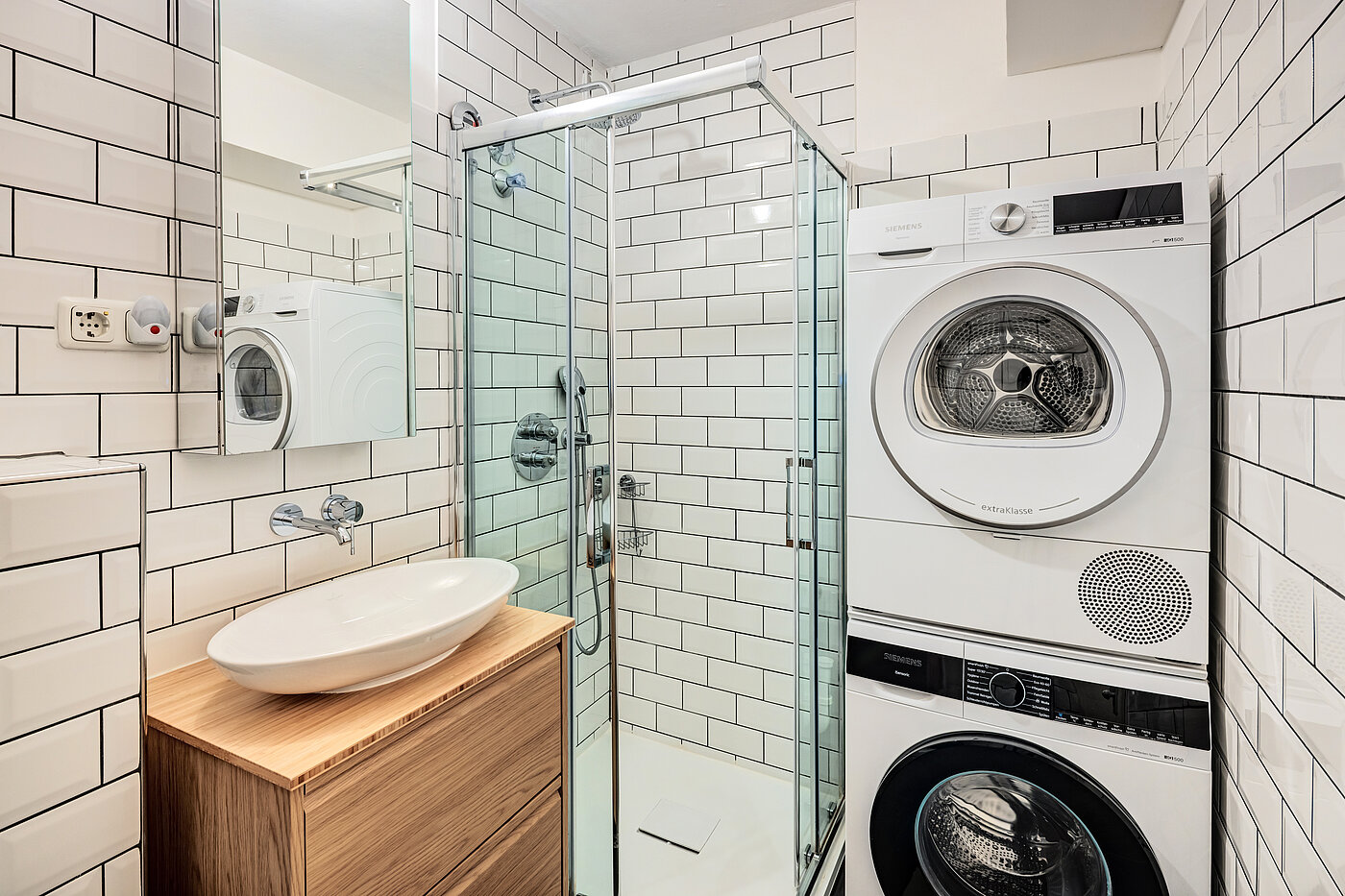 フラット 部屋数 3 部屋 | München-Haidhausen | 70447 | Badezimmer mit Waschmaschine