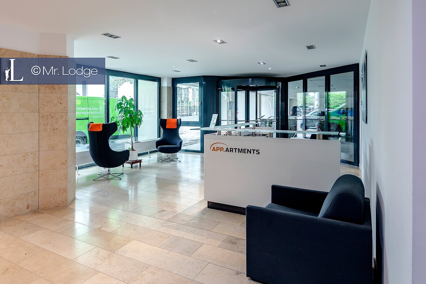 フラット 部屋数 1 部屋 | München-Bogenhausen | 1802ML4 | Empfangsbereich mit Concierge