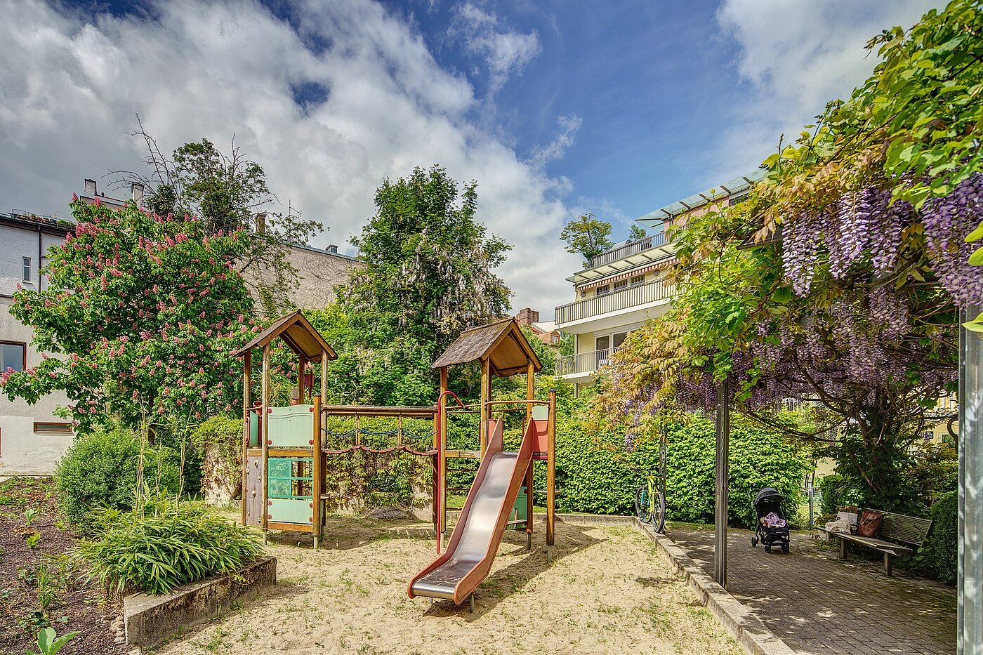 フラット 部屋数 1 部屋 | München-Isarvorstadt | 2104ML6 | grüne Innenhoflage