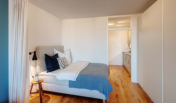 フラット 部屋数 1 部屋 | München-Bogenhausen | 70457 | Gemütliches Bett