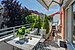 Die sehr schöne Südterrasse