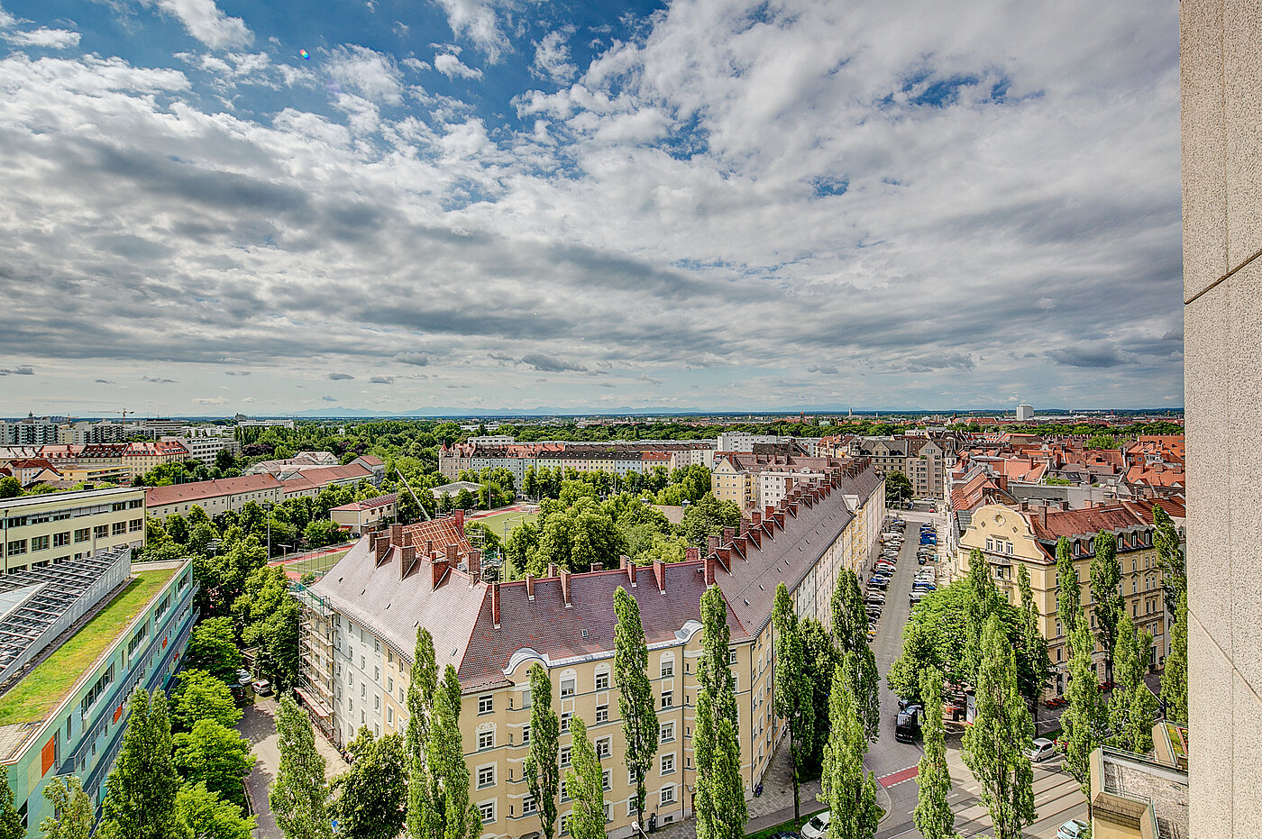 Apartment 部屋数 1 部屋 | München-Haidhausen | 70275 | Blick vom Balkon