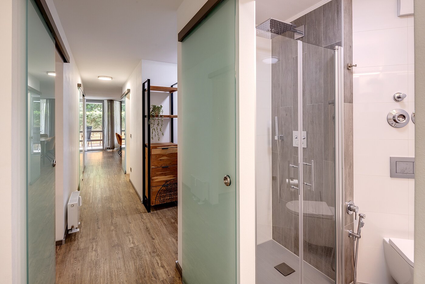 メゾネット・マンション（複数階にわたるマンション） 部屋数 3 部屋 | München-Milbertshofen | 702341 | Blick auf die Terrasse