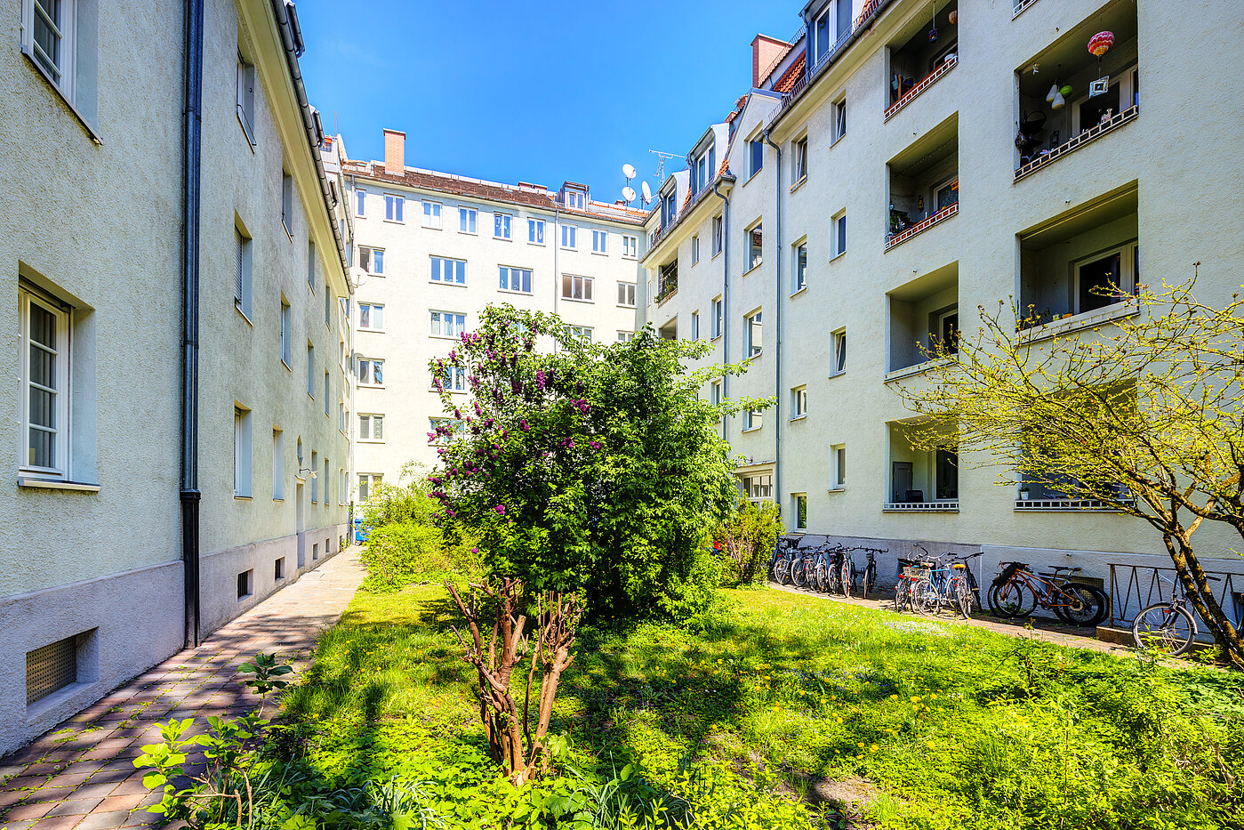 フラット 部屋数 2 部屋 | München-Sendling | 70414 | Innenhof