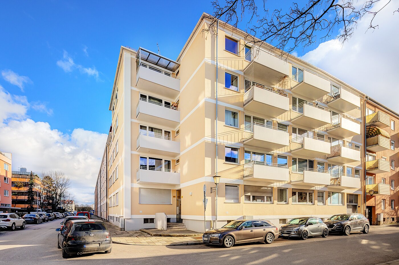 フラット 部屋数 2 部屋 | München-Milbertshofen | 701801 | Ansicht von der Straße aus