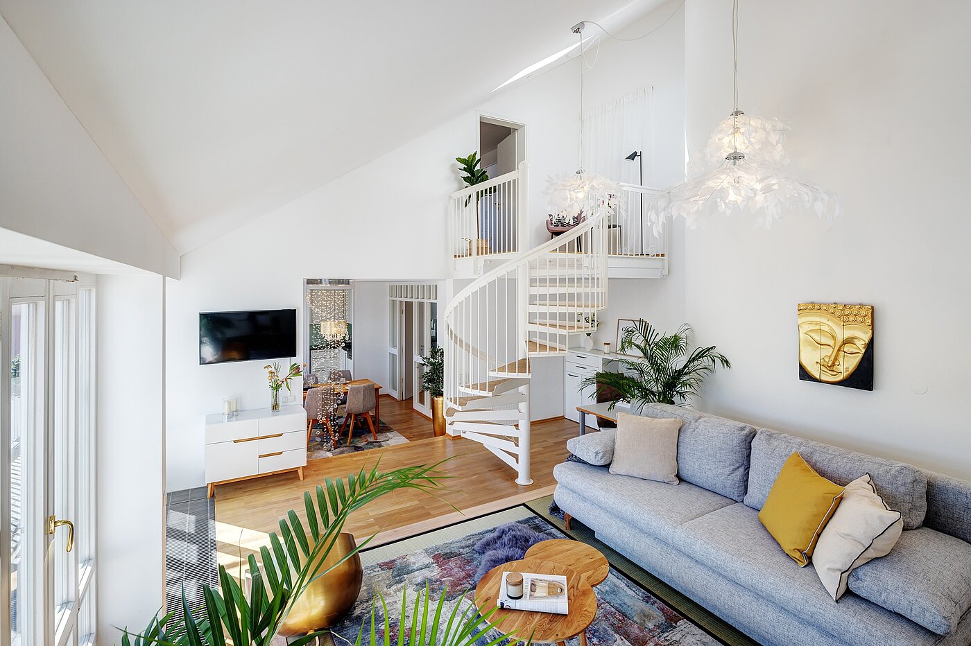 メゾネット・マンション（複数階にわたるマンション） 部屋数 2.5 部屋 | München-Haidhausen | 701172 | Blick zum Essbereich...