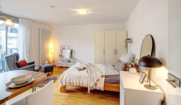 Apartment 部屋数 1 部屋 | München-Milbertshofen | 70188 | Schlafen