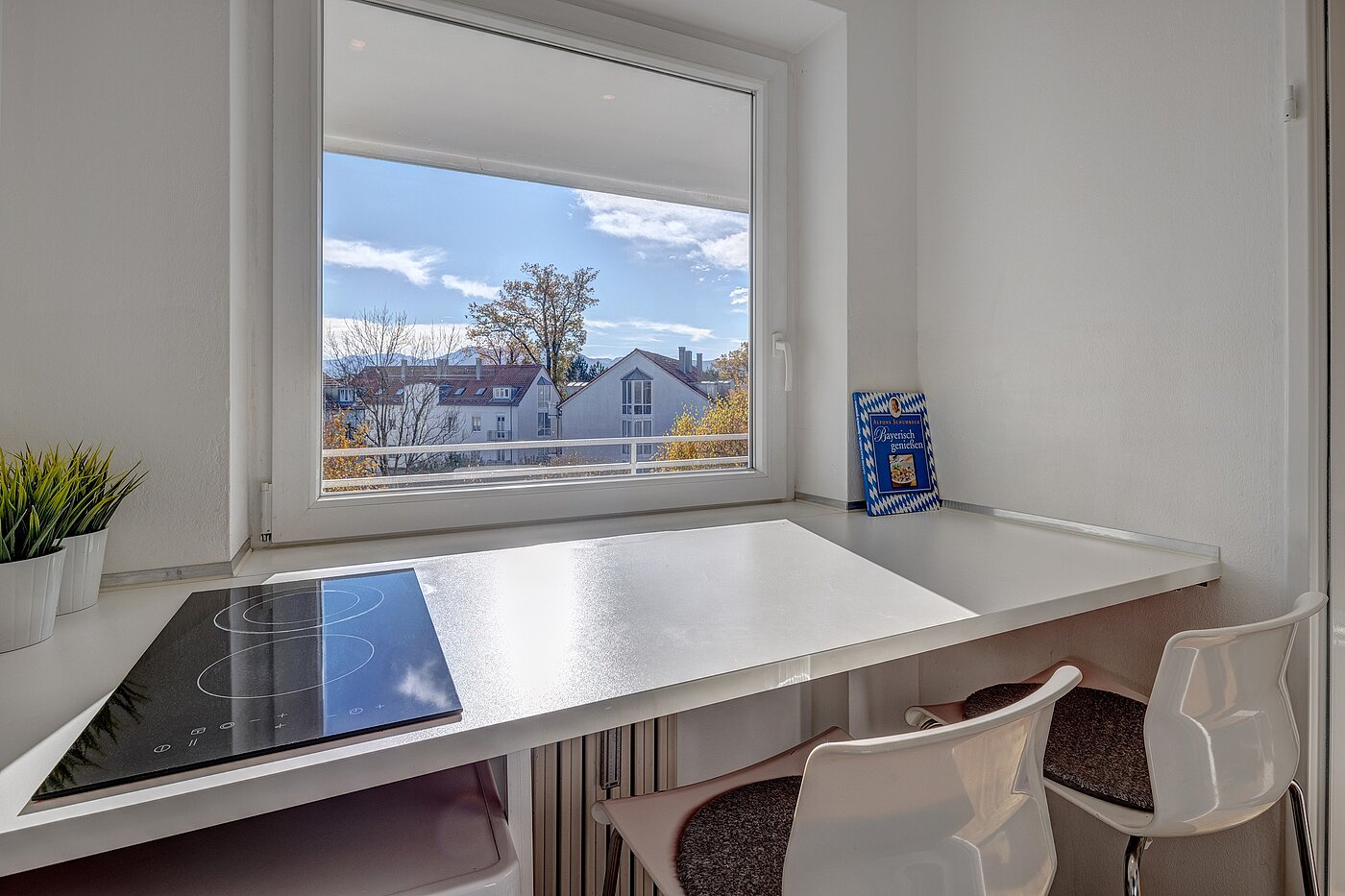フラット 部屋数 1 部屋 | Rosenheim | 2109ML8 | Kochen mit Blick auf die Alpen