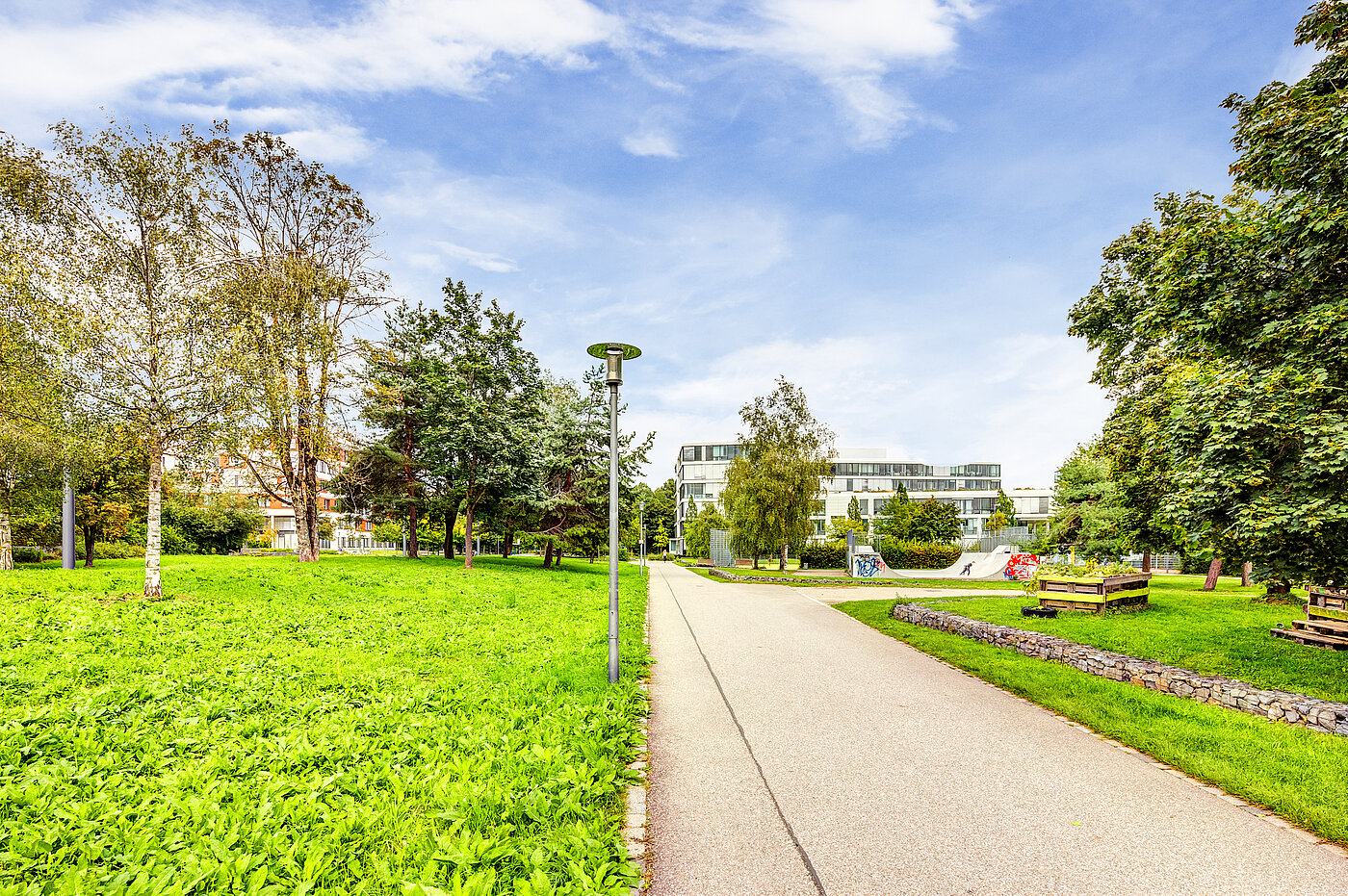 フラット 部屋数 2 部屋 | München-Schwabing | 70153 | Viele Grünflächen innerhalb der Parkstadt