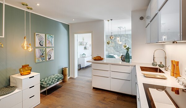 フラット 部屋数 3 部屋 | München-Sendling | 70167 | ...mit Durchreiche ins Wohnzimmer