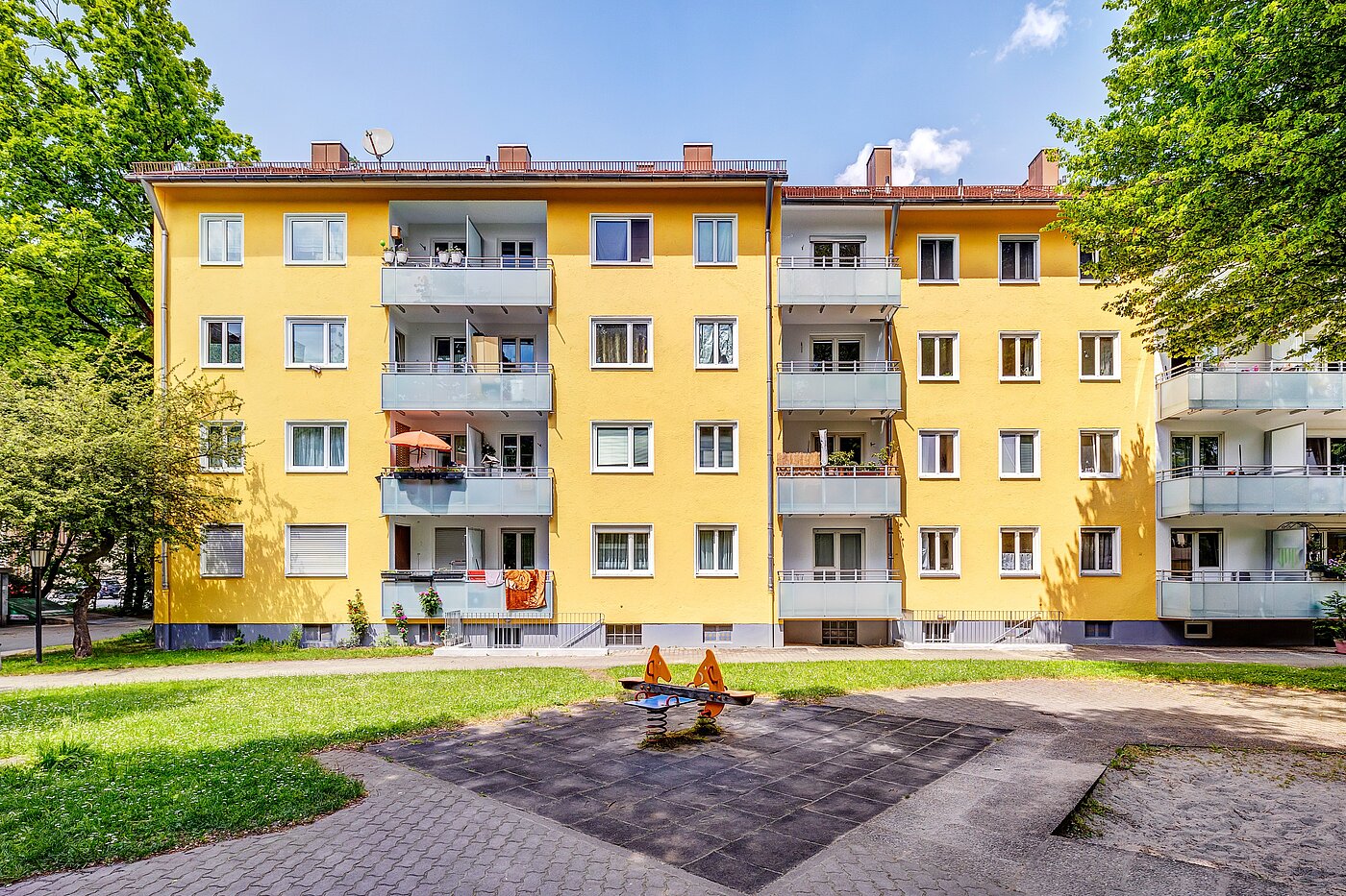 フラット 部屋数 2.5 部屋 | München-Berg am Laim | 70030 | Gartenansicht
