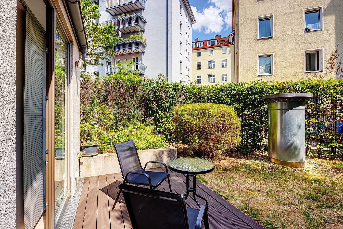 フラット 部屋数 2 部屋 | München-Au | 70108 | Terrasse mit Süd-Ausrichtung