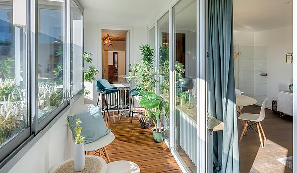 フラット 部屋数 3 部屋 | München-Sendling | 70167 | ...aufgrund großer Fensterfronten