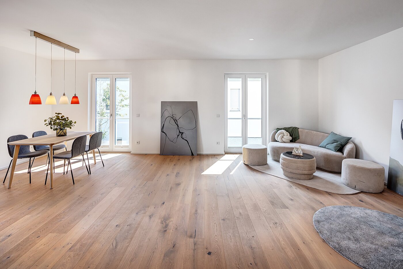 メゾネット・マンション（複数階にわたるマンション） 部屋数 4 部屋 | München-Obermenzing | 701553 | Lichtdurchfluteter Wohnbereich
