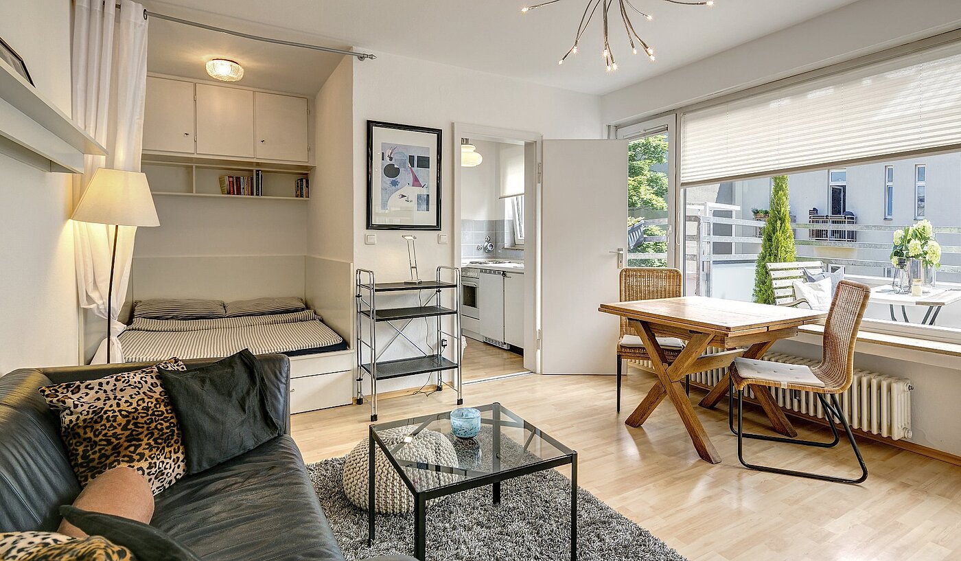 フラット 部屋数 1 部屋 | München-Schwabing | 2106ML1 | Sehr heller Wohnruam...