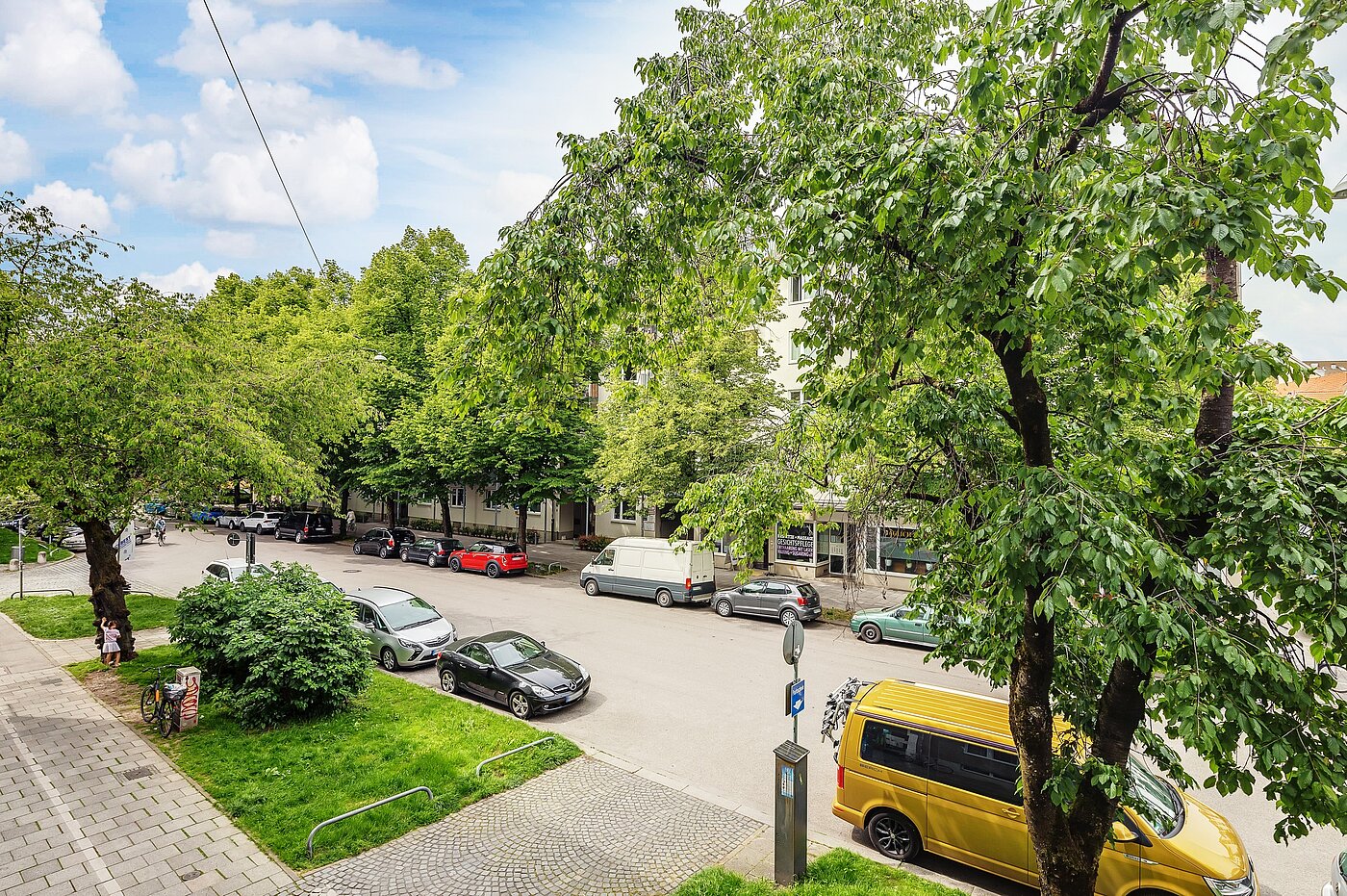 フラット 部屋数 2.5 部屋 | München-Nymphenburg | 2204ML61 | Aussicht zur Straße